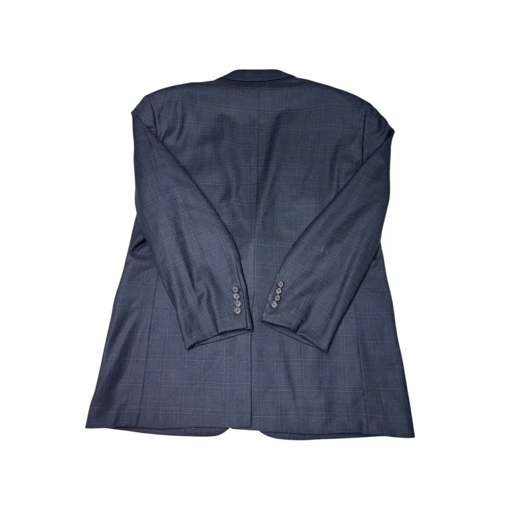 Brooks Brothers 1818 Madison Full Canvas Plaid Ethomas‎ 130 's Wool Blazer 46R